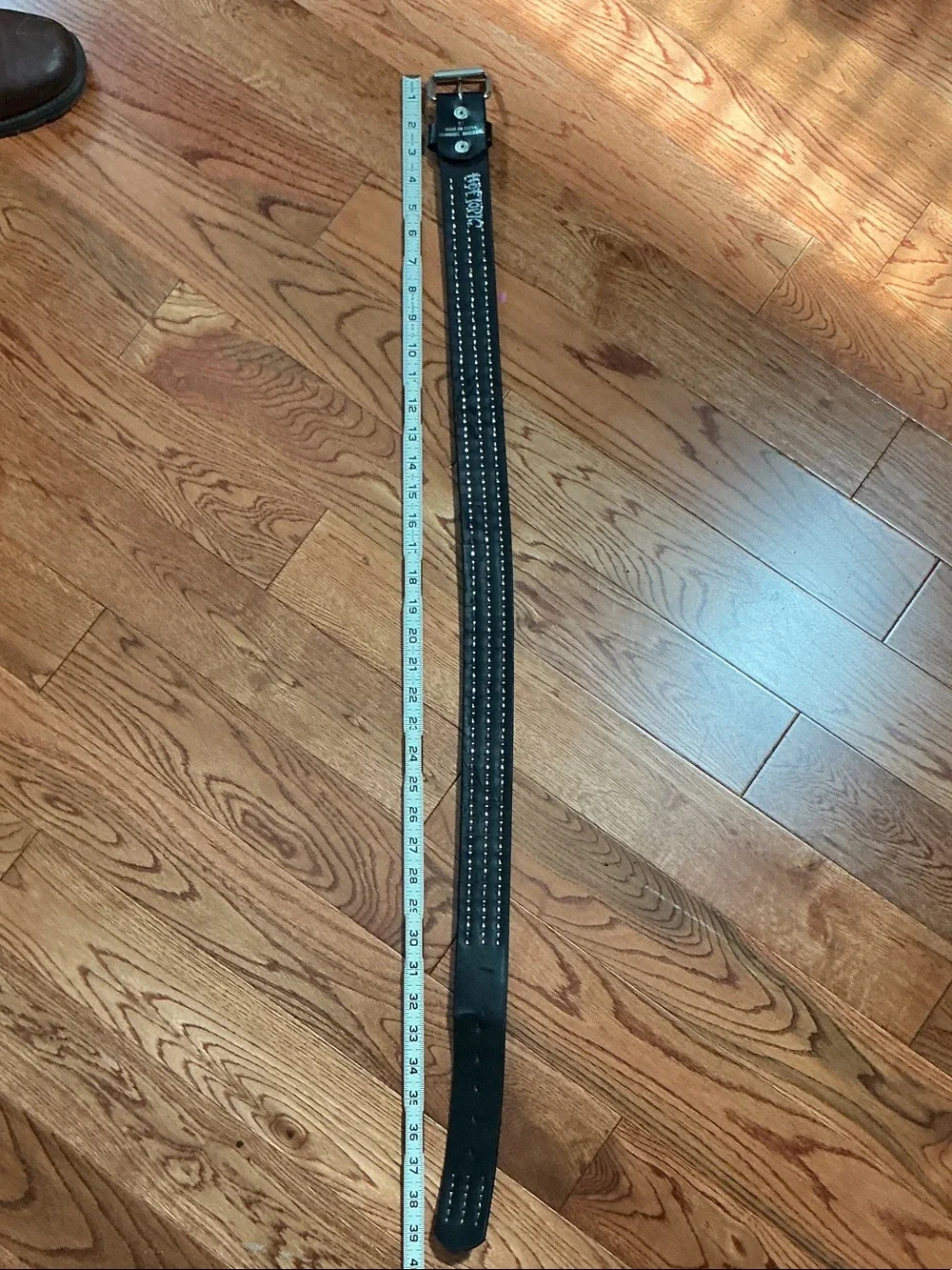 Hot Topic Black Belt with Silver Pyramid Studs
